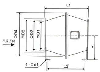 High Velocity Diagonal Flow Fire Smoke Exhaust Fan 280℃ Industrial