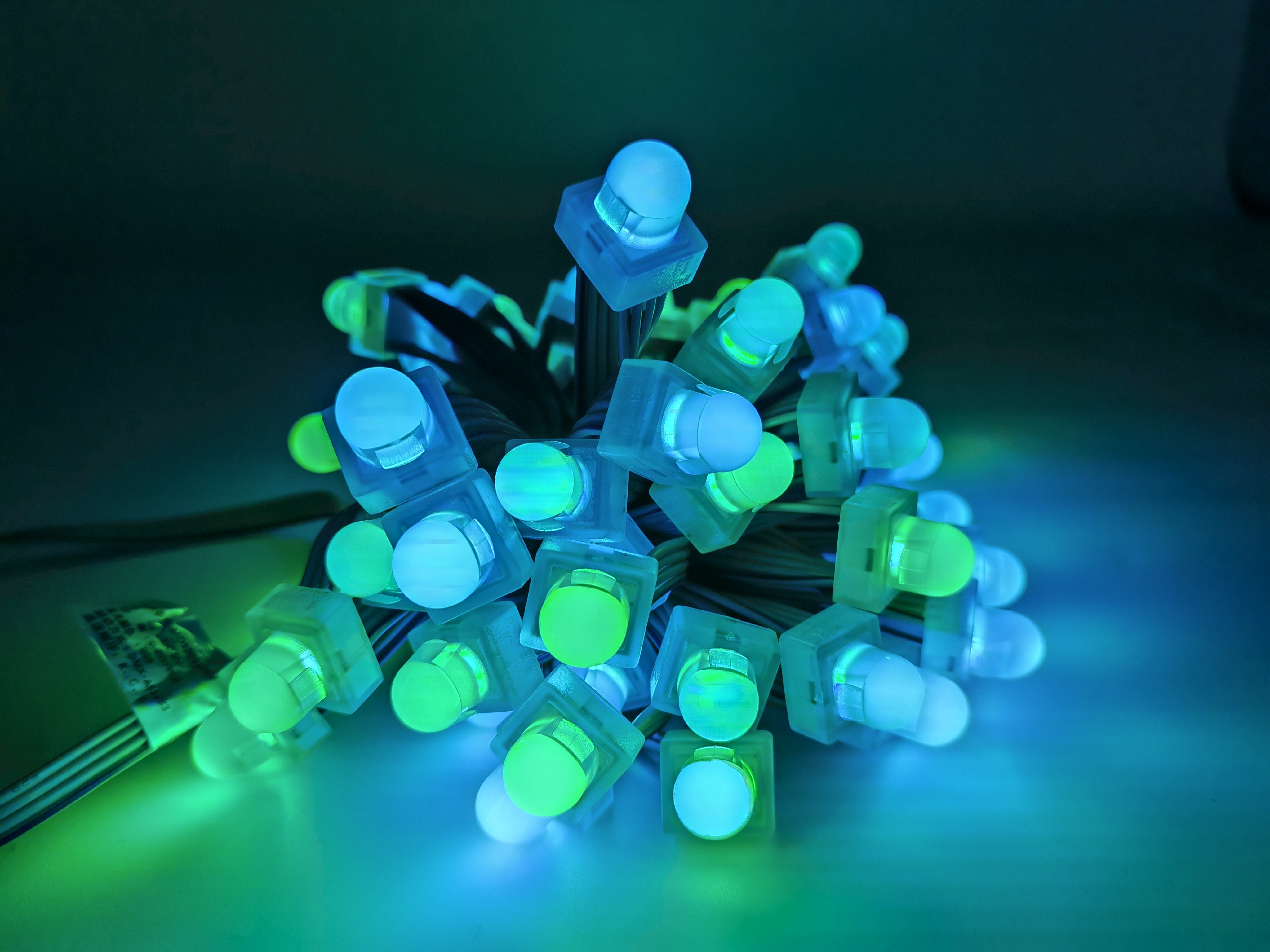 Customizable 12mm DC12V 0.3W Square LED Pixel Module Light for Different Colors