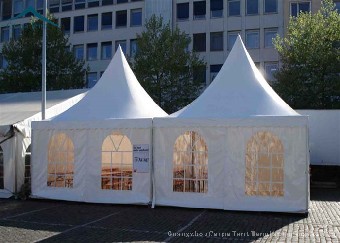 8m * 8m Large Sun / Water / Fire Proof Pagoda Tents With Roof Linings For Outdoor Party