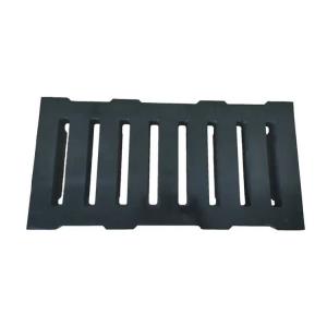 China Racecourse Channel Black Rubber Drainage Cover Embedded In Cast Iron on sale