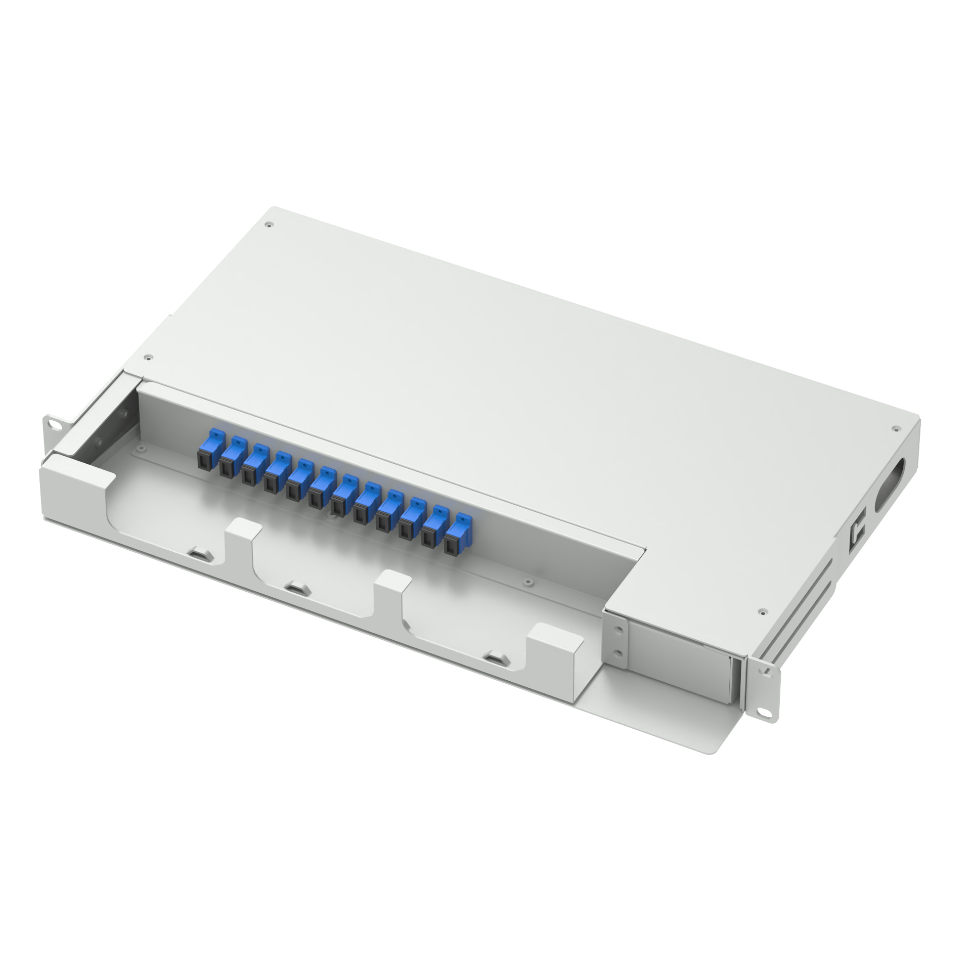 ODN Network 19 Inch Swing Patch Panel Fiber Optic Equipment with 12 Cores SC UPC Type 5