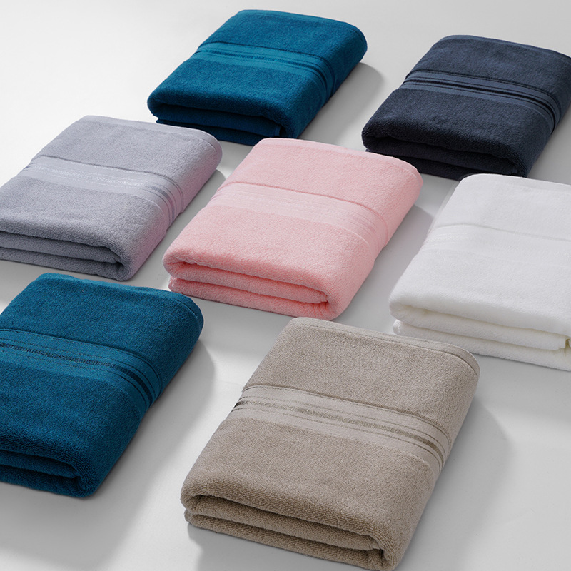 Hotel Luxury 100% Cotton White Bath Hand Face Towel Set with Custom Embroidery Logo
