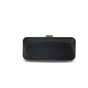 Quality DIY Shiny Metal Lock Rectangle Box Clutch Frame 22*9cm for sale