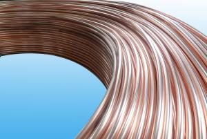 China 0.55mm Low Carbon Copper Coated Bundy Tube For Freezer , Bundy Tubing Company on sale