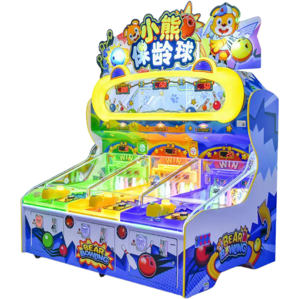 Little bear bowling carnival redemption kids capsule ball game