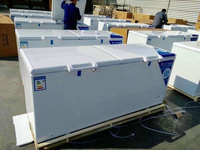 Horizontal freezer a freezer for refrigerating fresh food and meat Direct cooling 6