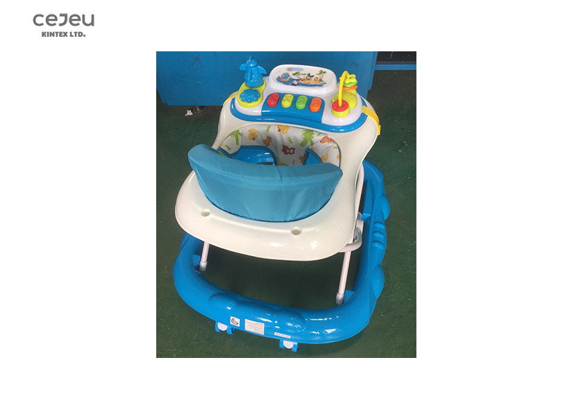 Plastic 20kg Round Walker Seat Fabric 8 Wheels 59*63*58cm