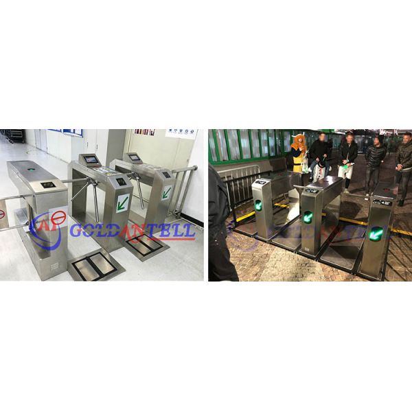 Automatic Half Height Turnstile Gate with Stainless Steel 304 IP54 Protection and 0.4s Barrier Open/Close Time