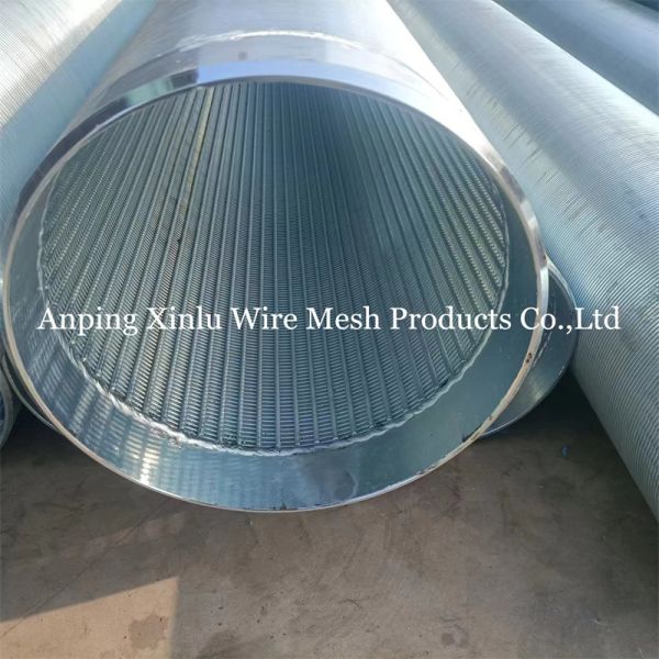 Low Carbon Galvanized V Wire Wrapped Johnson Screen Pipe Φ5.5mm Round Support Rods Q235 Professional