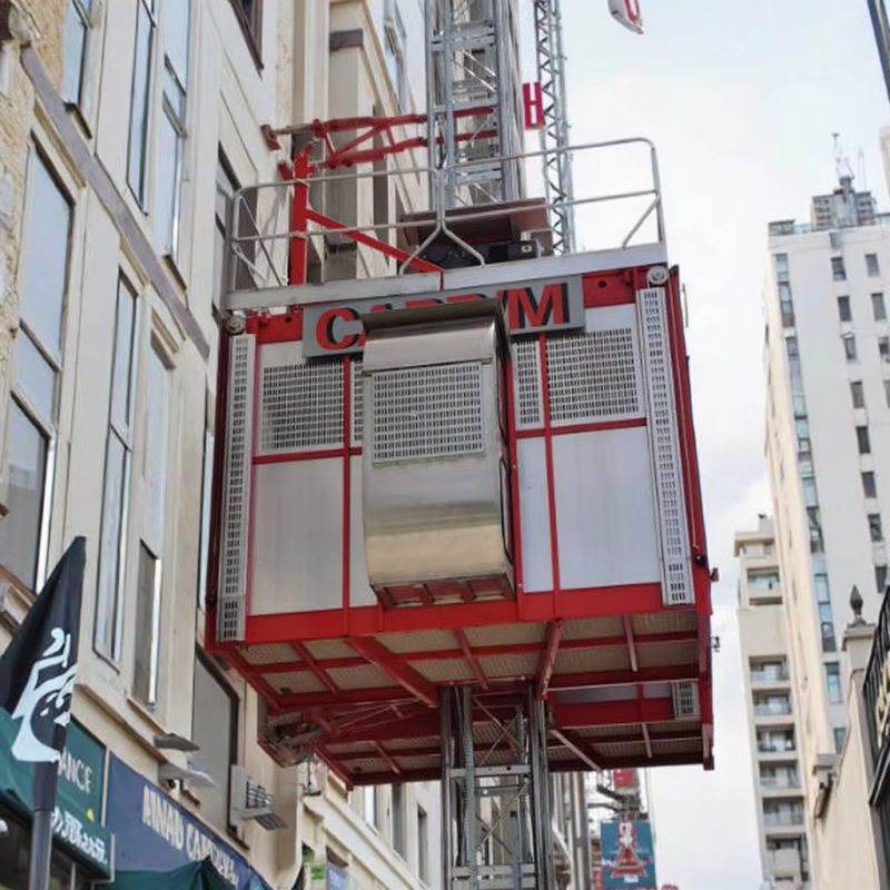 Customized Temporary Construction Elevator Lift Energy Efficient For People Material