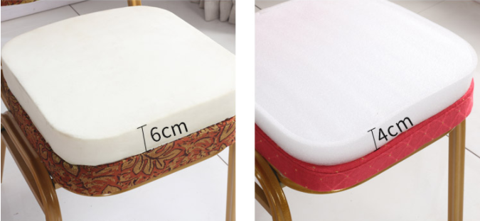Stackable Gold Metal Iron Wedding Banquet Hall Hotel Chairs For Event Hotel