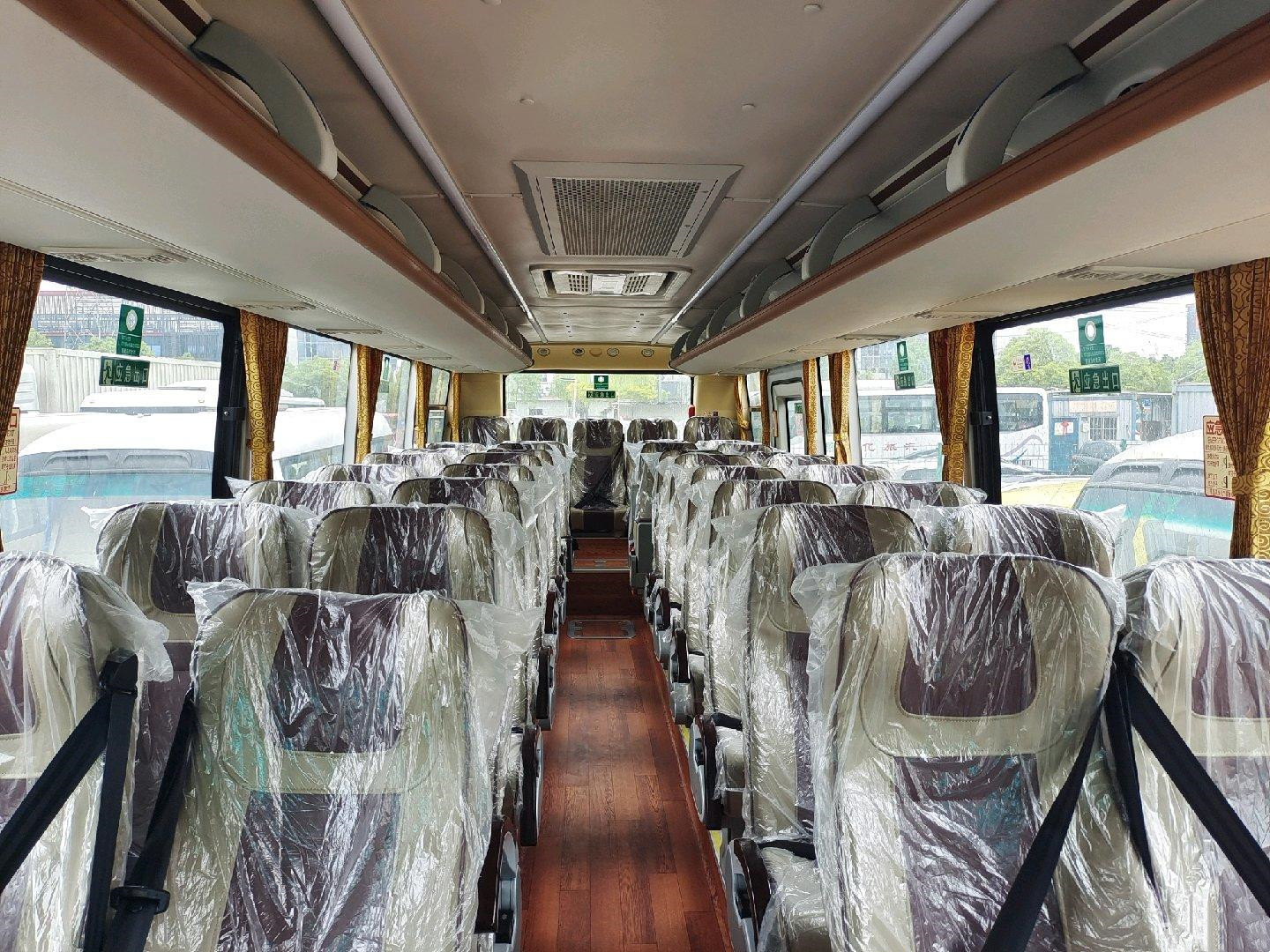 38Seats New Tour Bus Sunlong Brand SLK6903 Airbag Chassis 2020 Euro6 New Coach Bus Low Kilometer Yuchai Rear Engine