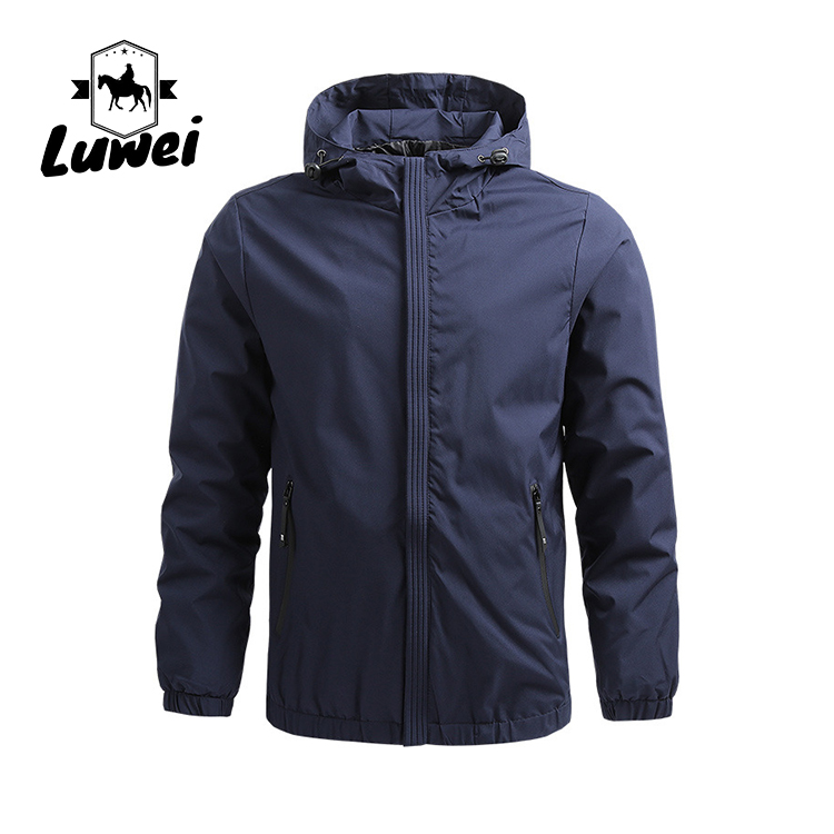 Lightweight Windproof Full Sleeve Quick Dry Outdoor Utility Shell Men's Hooded Windproof Outdoor Sports Jacket