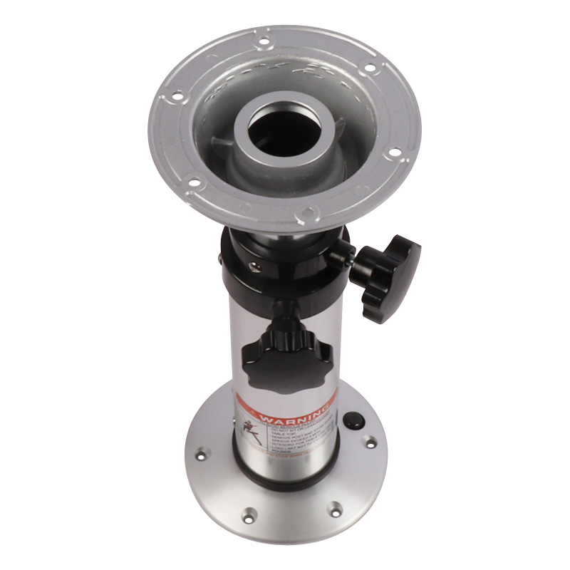 Motorhome Accessory Aluminum 3 stages Telescopic Table Base Compatible for RV Manual 3 Sections Lifting Table Legs