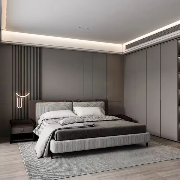 Leather Pakistan 1 Piece Nordic king Size Furnitures House Bedroom king Frame Luxury Bedroom Set Dongguan Morden Bed