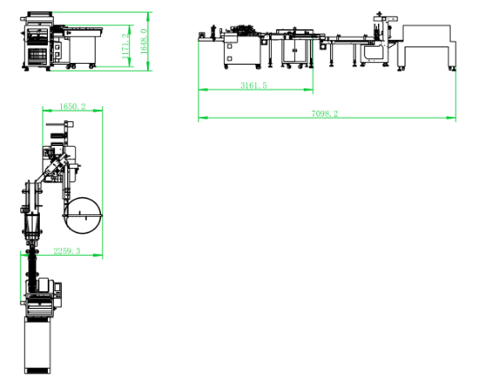 One Line Finish Automatic Packaging Line High Speed Automatic Packing Line PLC Controlled