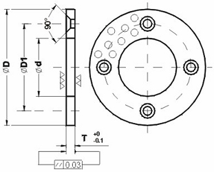 graphite filled washer  thrust washer model