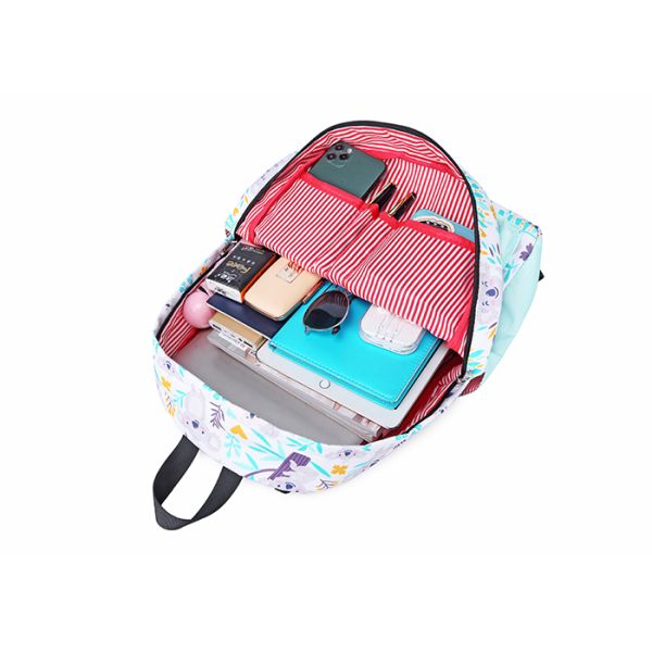 Fruit Green Double Zipper Closure Children School Bag