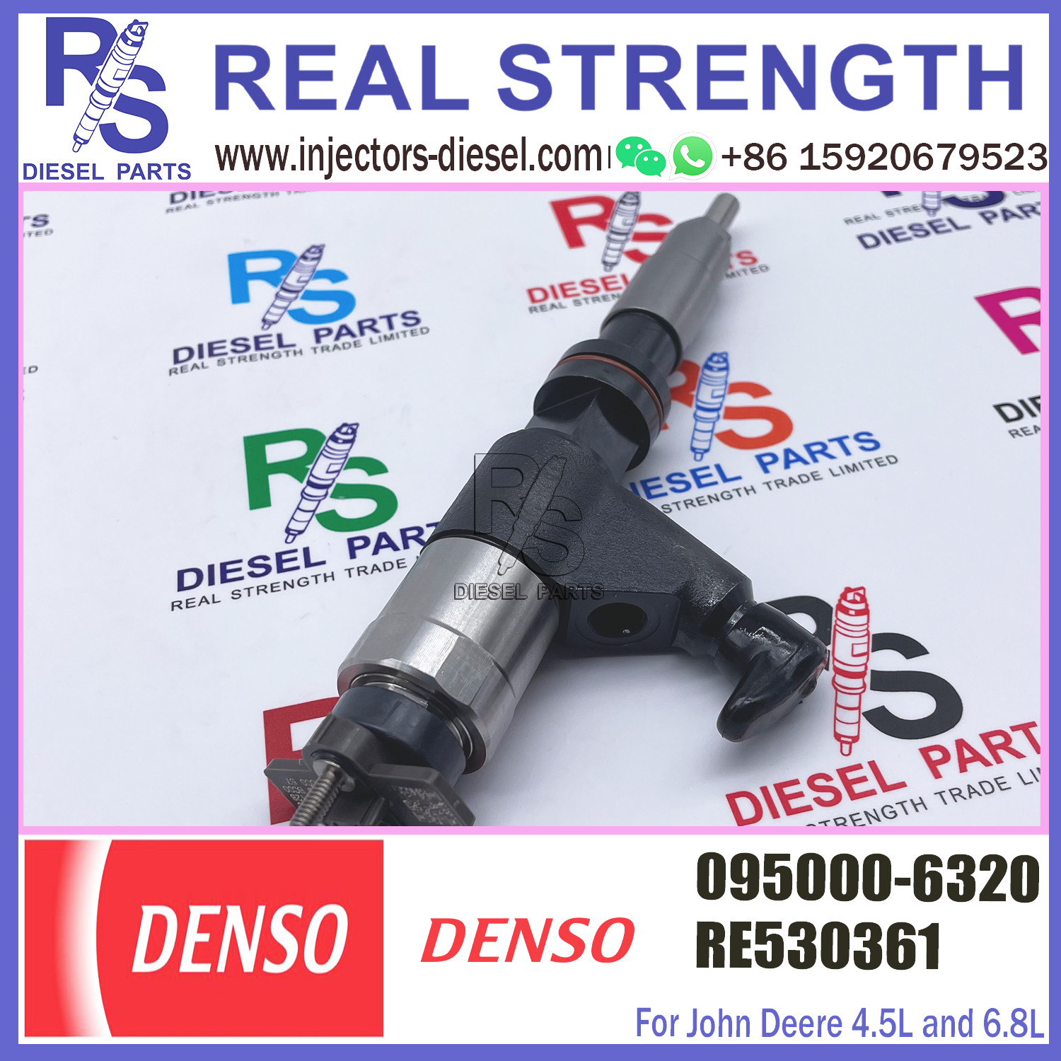 Common rail injector 095000-6320 095000-6321 Injector RE530361 RE546783