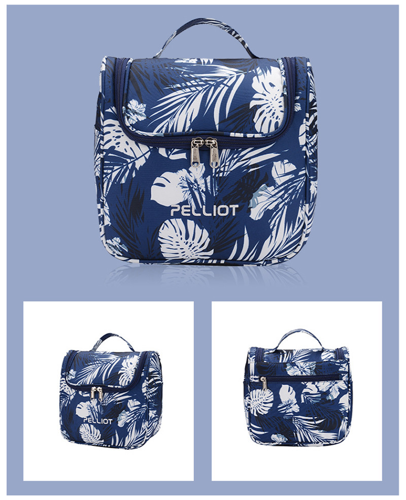 Ladies Foldable Polyester Hanging Travel Toiletry Bag