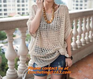 China Summer Style Women Beach Wear in Women's Cover up Handmade Knitted Crochet Dresses on sale