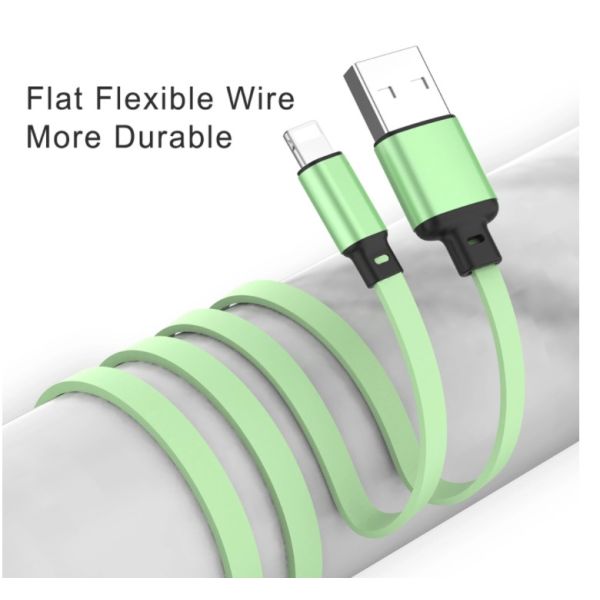 Multi Retractable Fast Charger Cord 1.2m Liquid Silicone Multiple Charging Cable