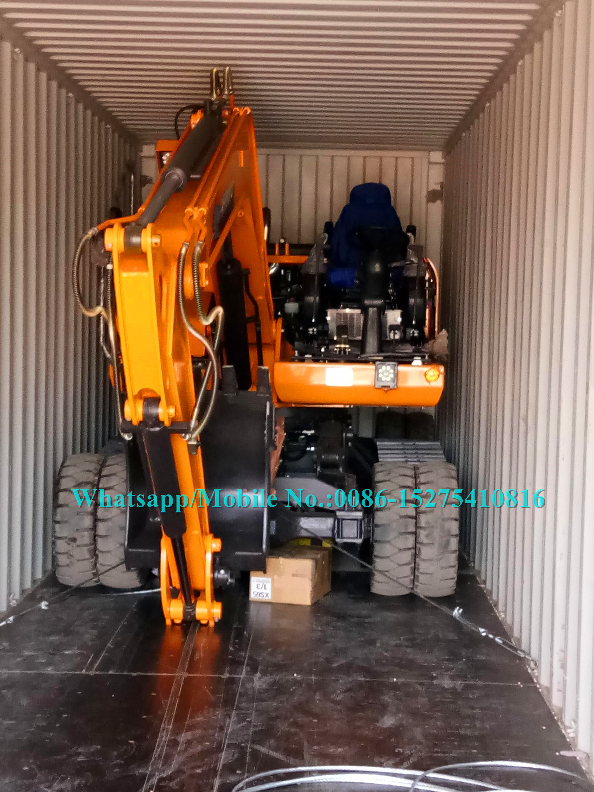 9 Ton Heavy Earth Moving Machinery Amphibious Mini Excavator With Wheels