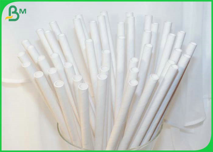 60gsm Wood Pulp Straw Paper For  Drinking Straws Raw Material Slitted 13mm 14mm