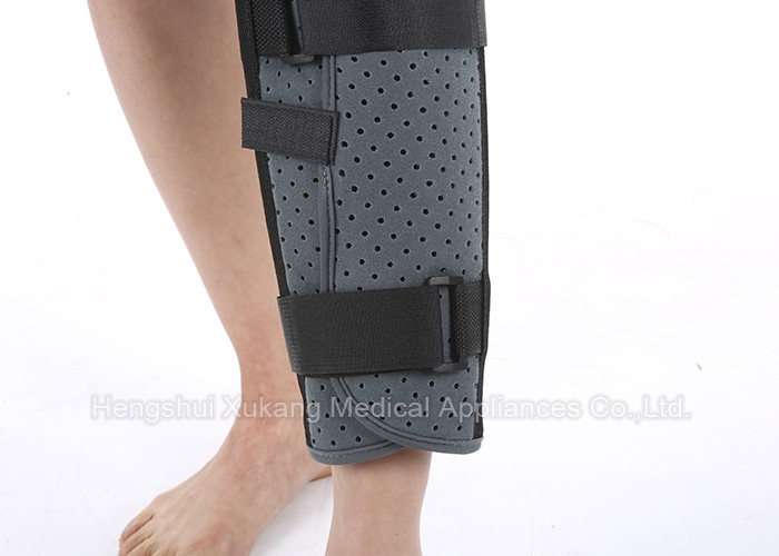 Aluminum Alloy Adjustable Knee Support Two - Sided Brushed Nylon Better Immobilization