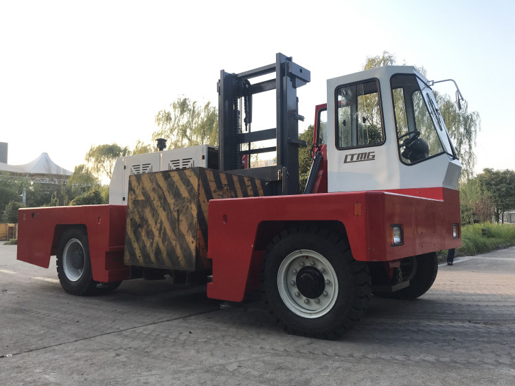 Side Loader Forklift 10 Tons With Alternative Engine And Color goods transportation