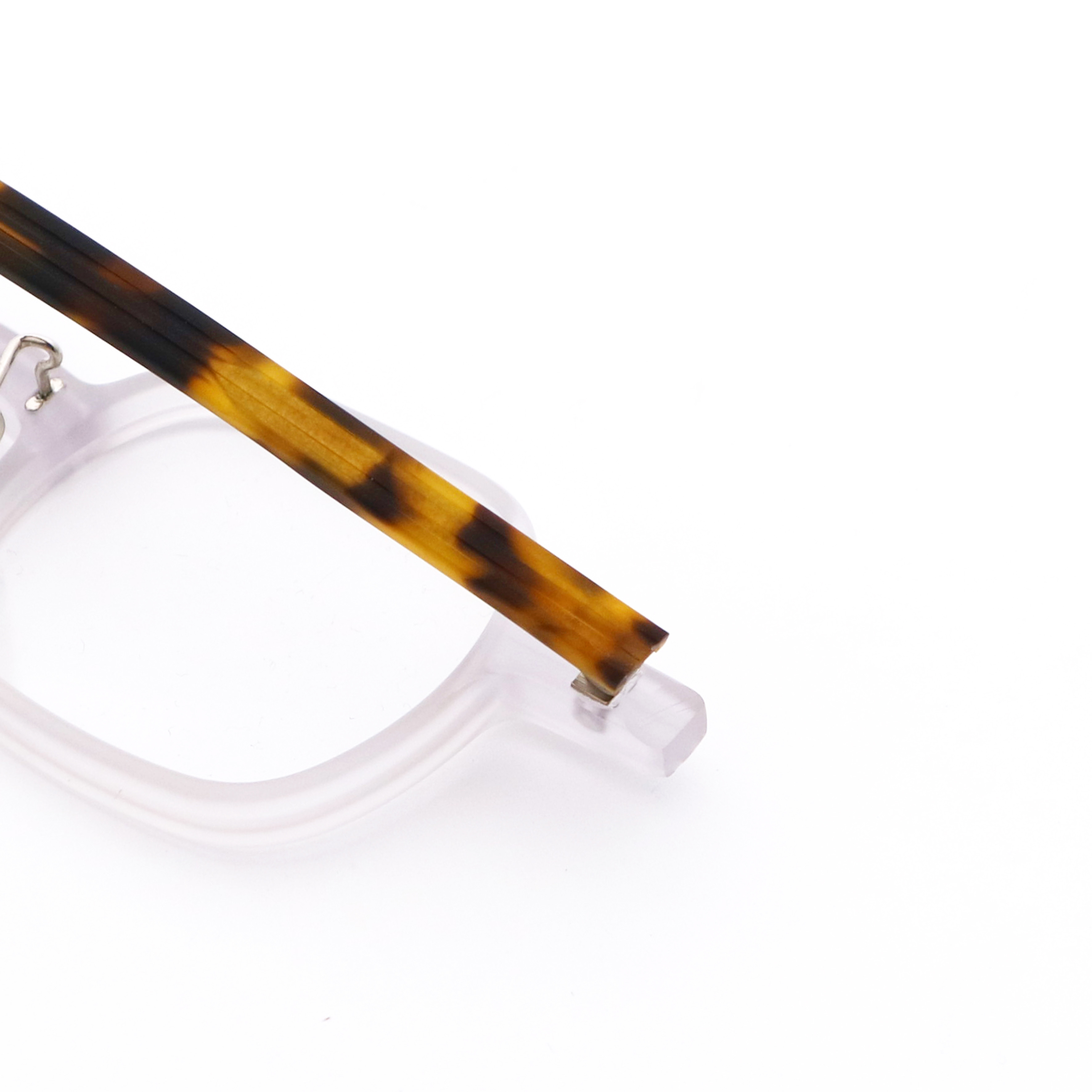 Arrivals Polygons Grey Green Acetate Glasses Frame High Quality