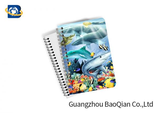 Buy Eco Friendly Paper 3D Lenticular Notebook Ocean / Animal Pattern With Spiral at wholesale prices