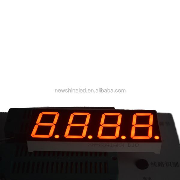 Compact LED 4 Digit 7 Segment Display with 0.36 Inch Digit Size Designed for Electronic Instruments and Digital Readouts