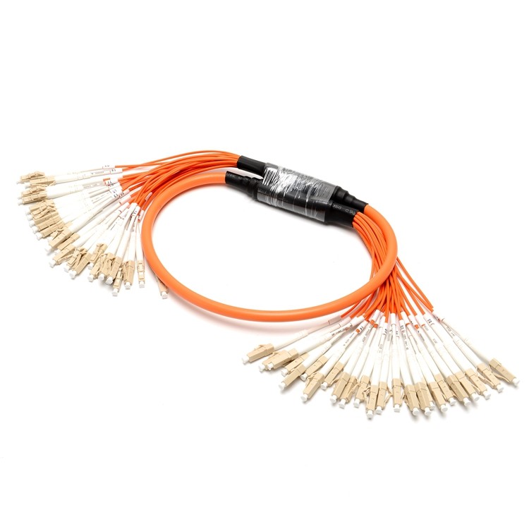12 Core Fiber Optic Patch Cord , 3m 10Gb Fiber Optic Cable Lc To Lc