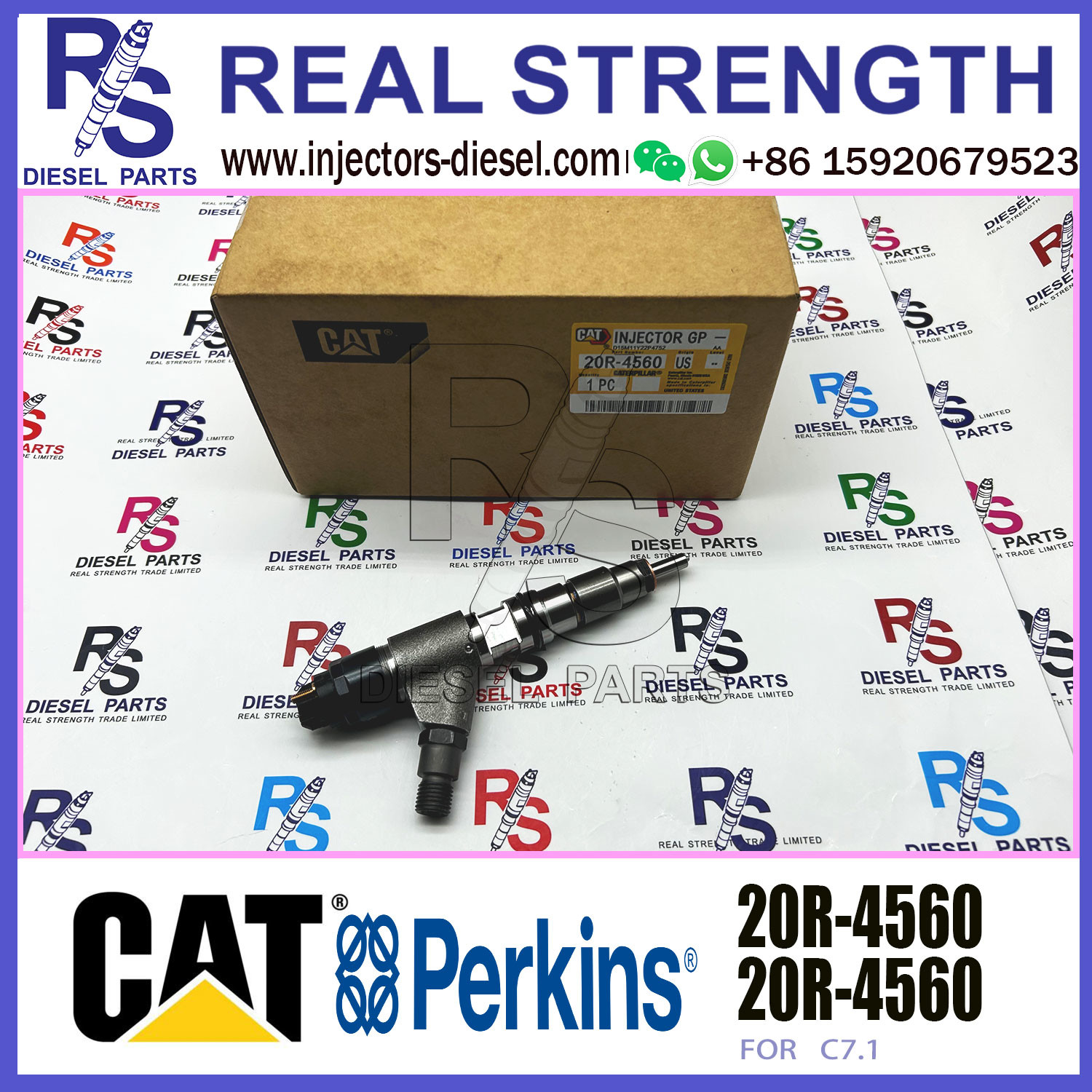 20R4560 371-3974 Diesel Injector 20R-4560 For Caterpillar Excavator C7.1 0445120347 0445120348 0445120516