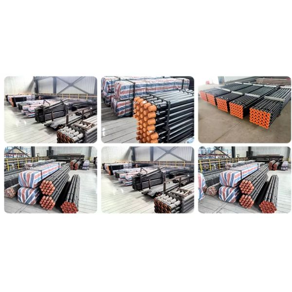 Hard Rock Carbon Steel Integral Drill Rods for water drill truck