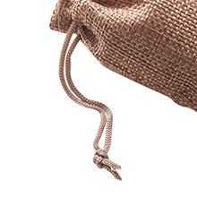 Assorted Colors Burlap Gift Bags with Double Jute Drawstrings Candy Sack Pouch Halloween Treat Gift Bags with Different