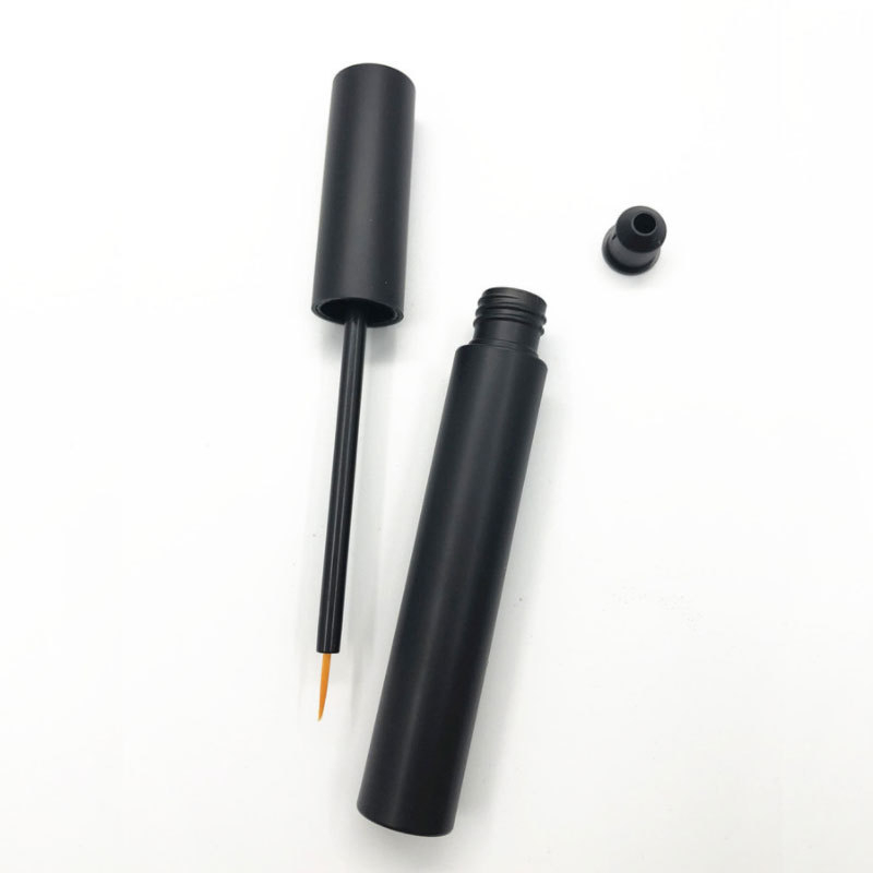 Acceptable OEM/ODM 10ml Customized Empty Rose Gold Eyelash Growth Serum Plastic PETG Bottle with Eyelashes Brush and Tube