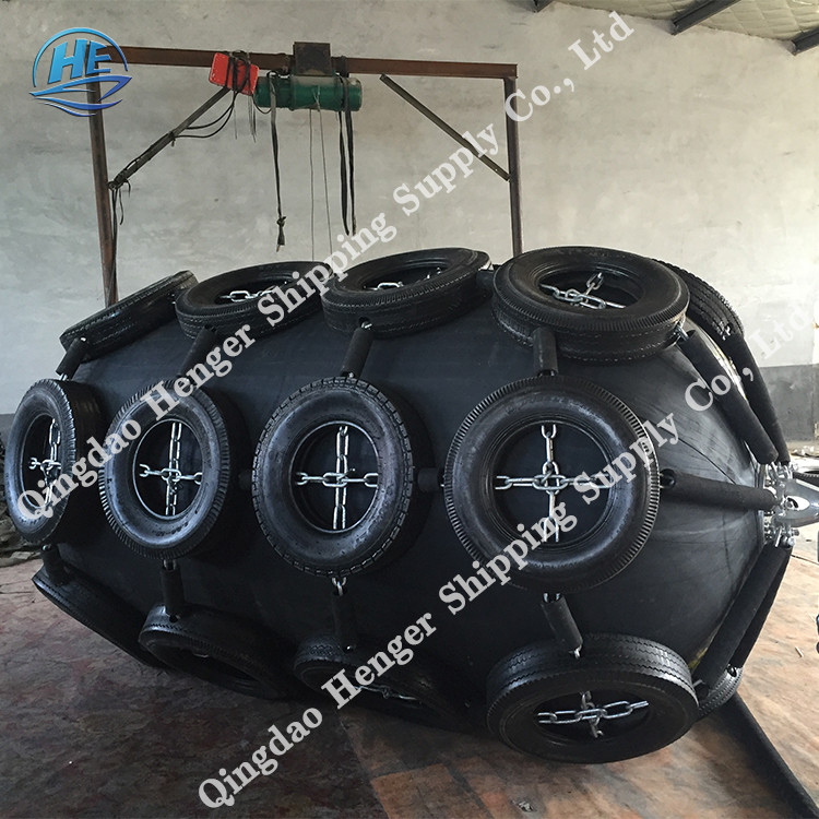 Floating Foam Filled Fender Yokohama Type Rubber Boat Fender D Shaped