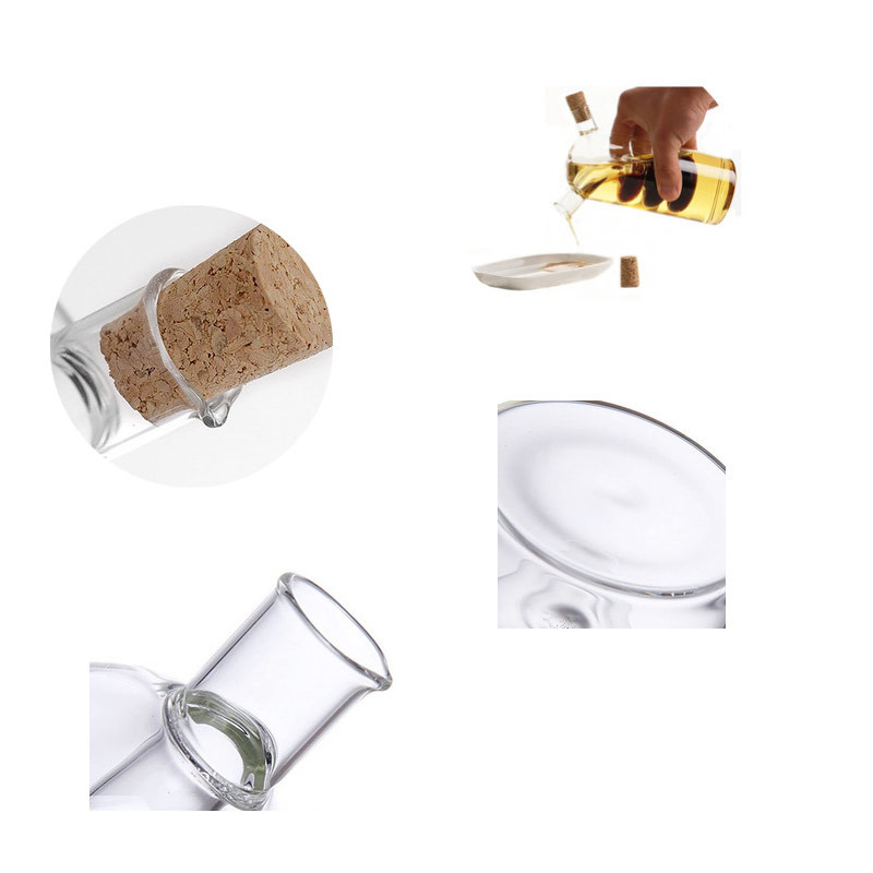 Double Hole Separation Borosilicate Glass Olive Oil Bottle