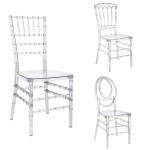 Clear Acrylic Chiavari Chair Transparent Resin Hotel Dining