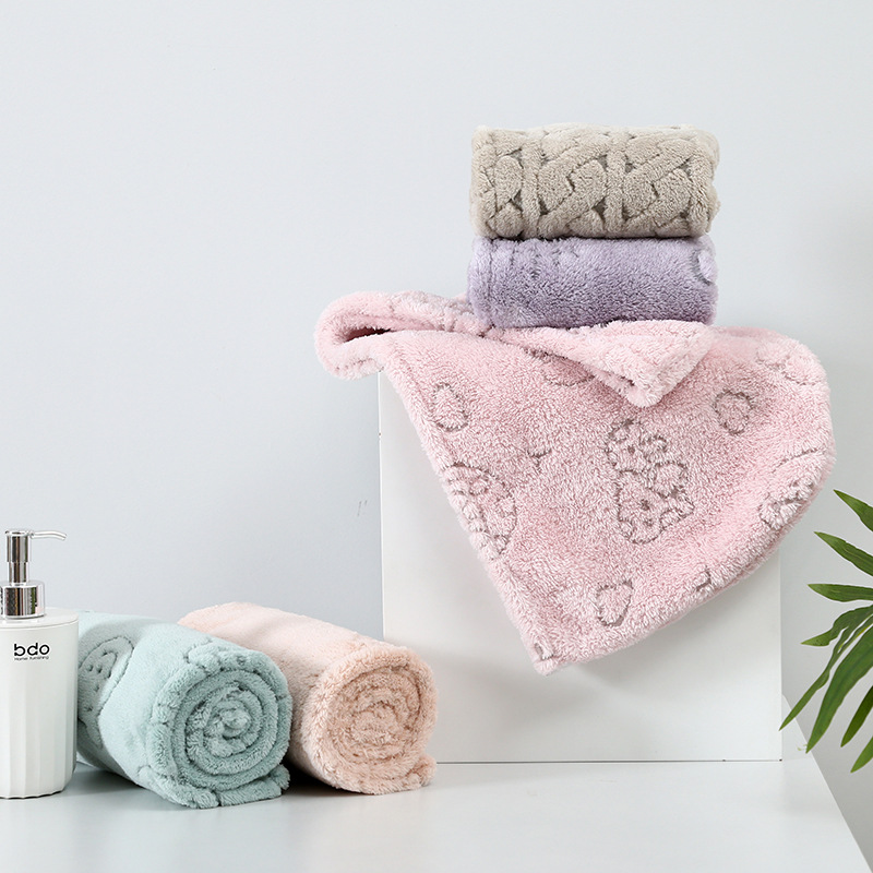 Soft and Skin-Friendly Microfiber Dry Hair Cap Fast Absorbent 65*25cm Novelty Pattern