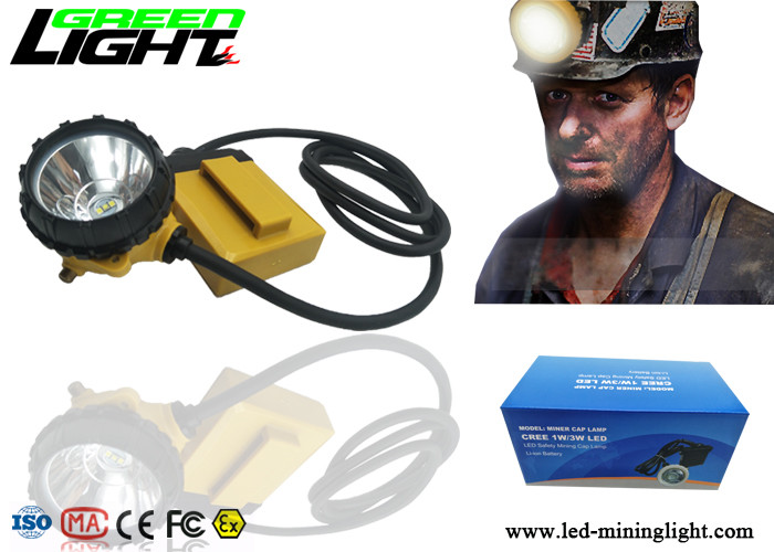 Aluminum Coal Miners Hat Light Helmet Lamp 25000lux Luminous Long Battery Life