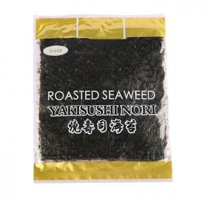 China Natural Flavor 100sheets Per Bag Roasted Seaweed Nori For Sushi Restaurant on sale