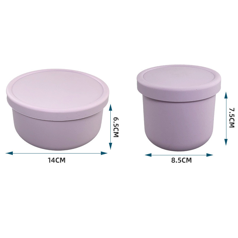 Silicone Bento Box For Kids Toddlers Silicone Food Grade Lunchbox LeakProof