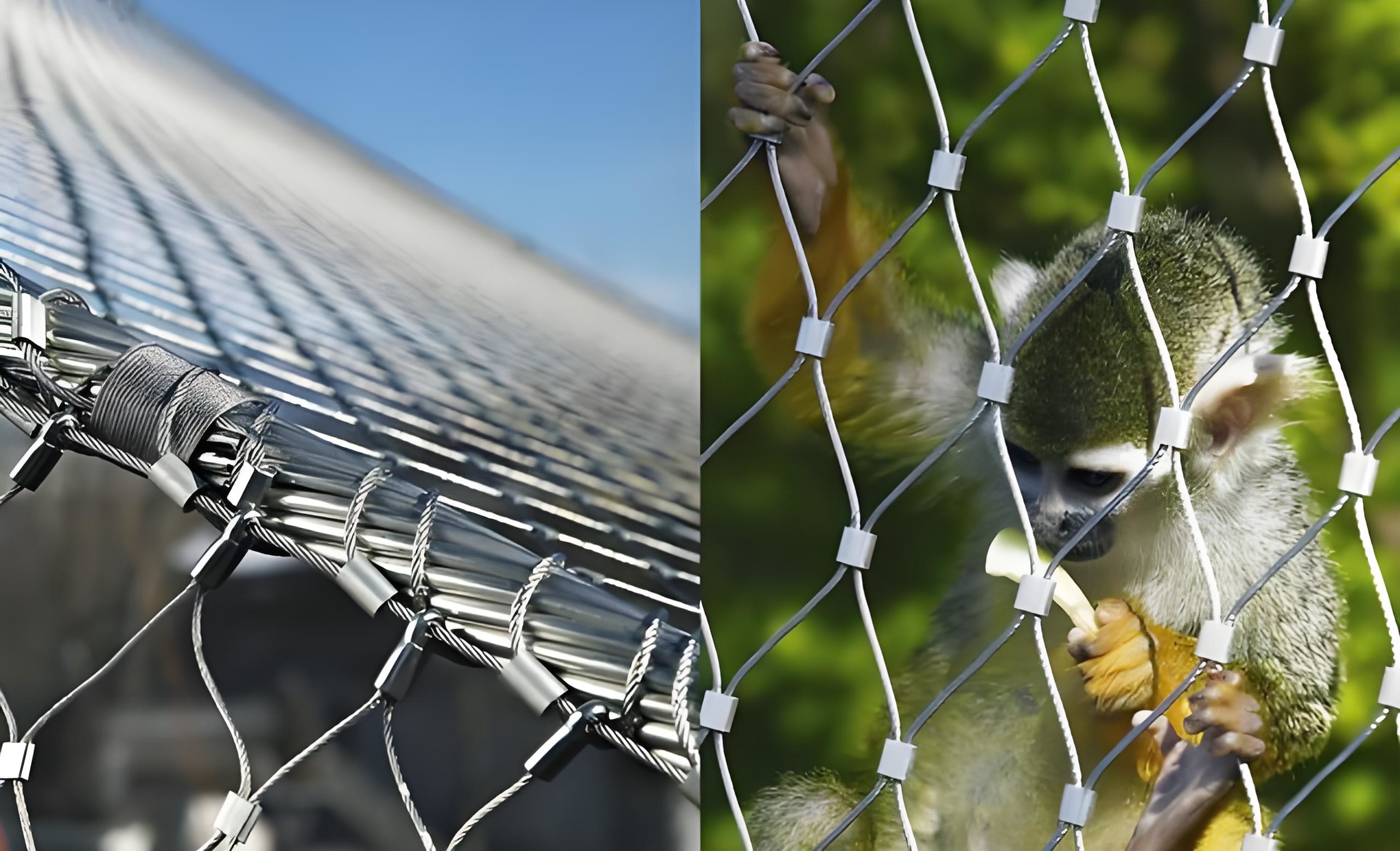 Ferrule Rope Mesh Flexible Stainless Steel Weave Wire Mesh Protecting Mesh Plain Weave