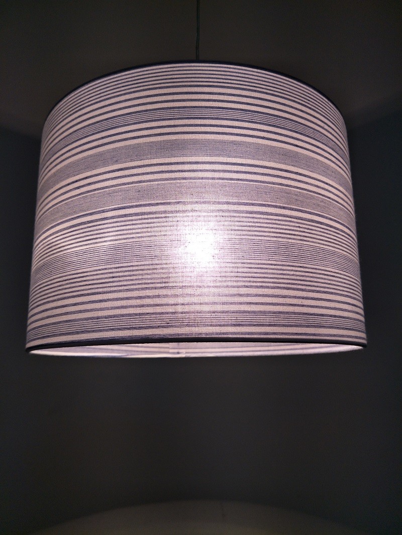 Tiny Pinstripes Fabric Pendant Light Shades
