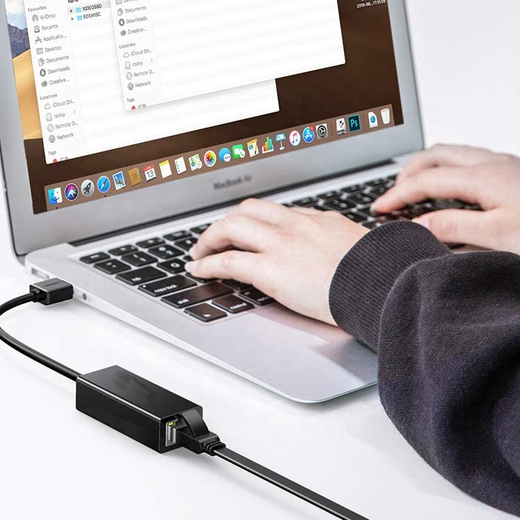 Plug and Play 1000Mbps USB 3.0 to Gigabit RJ45 Ethernet Network Lan Adapter for Laptop Computer