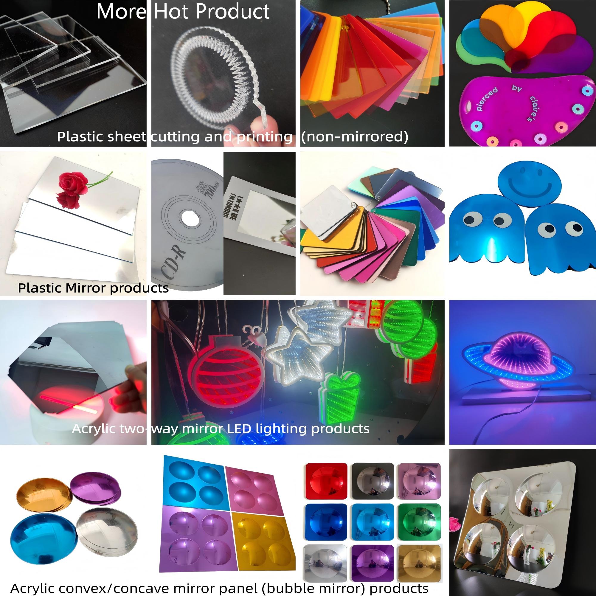 DIY Acrylic LED Infinity Mirror 200mm Customizable Remote Control Infinity Mirror Light