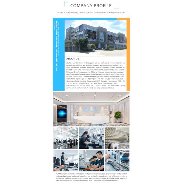 Full Digital Desktop 8 Pin Wired Meeting Mic System for Conference Room with Speaker